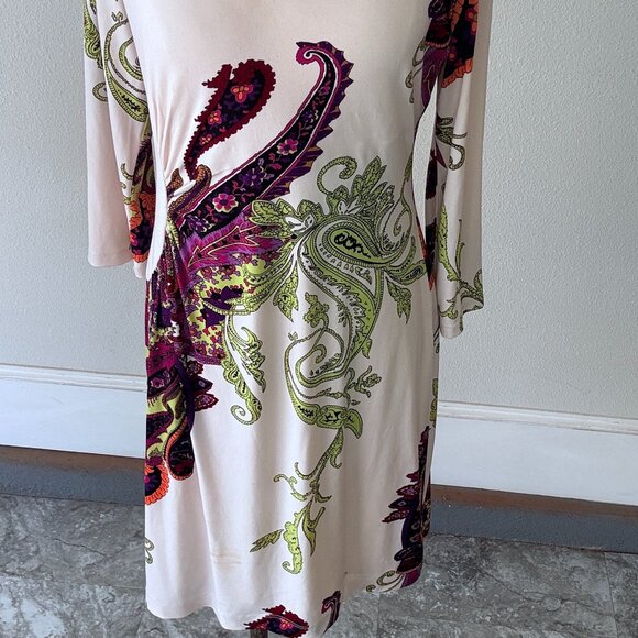 NWOT Ronni Nicole Paisley Print Sheath Dress - Picture 1 of 3